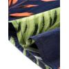 imageAllegra K Womens Hawaiian Skirts Summer Beach Ruched Split Thigh Tropical SkirtNavy Blue