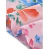 imageAllegra K Womens Hawaiian Skirts Summer Beach Ruched Split Thigh Tropical SkirtPink