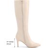 imageAllegra K Womens High Heels Pointed Toe Stiletto Heel Knee High BootsCream