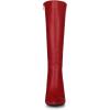 imageAllegra K Womens High Heels Pointed Toe Stiletto Heel Knee High BootsRed