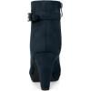 imageAllegra K Womens Low Platform Side Zip Buckle Chunky High Heel Ankle BootiesNavy Blue