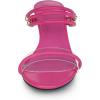 imageAllegra K Womens Low Wedges Clear Heel SandalsHot Pink