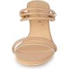 imageAllegra K Womens Low Wedges Clear Heel SandalsNude