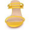 imageAllegra K Womens Low Wedges Clear Heel SandalsYellow