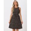 imageAllegra K Womens Midi Floral Dresses Summer Casual Wedding Guest Sleeveless DressBlack