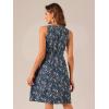 imageAllegra K Womens Midi Floral Dresses Summer Casual Wedding Guest Sleeveless DressBlue Purple