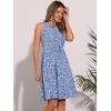 imageAllegra K Womens Midi Floral Dresses Summer Casual Wedding Guest Sleeveless DressBlue Red