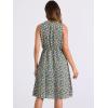 imageAllegra K Womens Midi Floral Dresses Summer Casual Wedding Guest Sleeveless DressDark Green