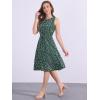 imageAllegra K Womens Midi Floral Dresses Summer Casual Wedding Guest Sleeveless DressDeep Green