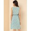 imageAllegra K Womens Midi Floral Dresses Summer Casual Wedding Guest Sleeveless DressLight Purple