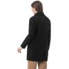 imageAllegra K Womens Notched Lapel Double Breasted Raglan Winter CoatsBlack