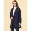 imageAllegra K Womens Notched Lapel Double Breasted Raglan Winter CoatsBlue