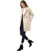 imageAllegra K Womens Notched Lapel Double Breasted Raglan Winter CoatsCream White
