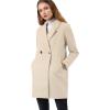 imageAllegra K Womens Notched Lapel Double Breasted Raglan Winter CoatsCream White