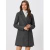 imageAllegra K Womens Notched Lapel Double Breasted Raglan Winter CoatsDark Grey