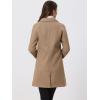 imageAllegra K Womens Notched Lapel Double Breasted Raglan Winter CoatsDark Khaki