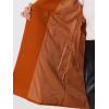 imageAllegra K Womens Notched Lapel Double Breasted Raglan Winter CoatsDark Orange