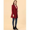 imageAllegra K Womens Notched Lapel Double Breasted Raglan Winter CoatsDark Red