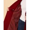 imageAllegra K Womens Notched Lapel Double Breasted Raglan Winter CoatsDark Red