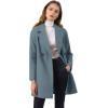 imageAllegra K Womens Notched Lapel Double Breasted Raglan Winter CoatsDusty Blue
