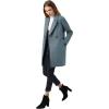 imageAllegra K Womens Notched Lapel Double Breasted Raglan Winter CoatsDusty Blue
