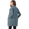 imageAllegra K Womens Notched Lapel Double Breasted Raglan Winter CoatsDusty Blue