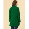 imageAllegra K Womens Notched Lapel Double Breasted Raglan Winter CoatsGrass Green