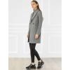 imageAllegra K Womens Notched Lapel Double Breasted Raglan Winter CoatsGrey