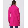 imageAllegra K Womens Notched Lapel Double Breasted Raglan Winter CoatsHot Pink