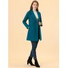imageAllegra K Womens Notched Lapel Double Breasted Raglan Winter CoatsLake Blue