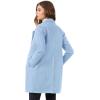 imageAllegra K Womens Notched Lapel Double Breasted Raglan Winter CoatsLight Blue