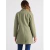 imageAllegra K Womens Notched Lapel Double Breasted Raglan Winter CoatsPea Green