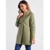 imageAllegra K Womens Notched Lapel Double Breasted Raglan Winter CoatsPea Green