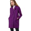 imageAllegra K Womens Notched Lapel Double Breasted Raglan Winter CoatsPurple