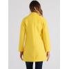 imageAllegra K Womens Notched Lapel Double Breasted Raglan Winter CoatsYellow