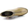 imageAllegra K Womens Platform Front Zip Chunky Heel Ankle BootsGold