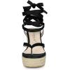 imageAllegra K Womens Platform Strappy Slingback Flip Flops Wedge SandalsBlack