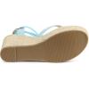 imageAllegra K Womens Platform Strappy Slingback Flip Flops Wedge SandalsLight Blue