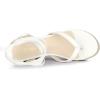 imageAllegra K Womens Platform Strappy Slingback Flip Flops Wedge SandalsWhite