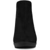 imageAllegra K Womens Pointed Toe Block Heel Ankle Chelsea BootsBlack