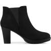 imageAllegra K Womens Pointed Toe Block Heel Ankle Chelsea BootsBlack