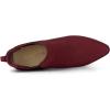 imageAllegra K Womens Pointed Toe Block Heel Ankle Chelsea BootsBurgundy