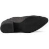 imageAllegra K Womens Pointed Toe Block Heel Ankle Chelsea BootsGrey