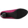 imageAllegra K Womens Pointed Toe Block Heel Ankle Chelsea BootsHot Pink