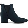 imageAllegra K Womens Pointed Toe Block Heel Ankle Chelsea BootsNavy Blue
