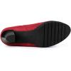imageAllegra K Womens Pointed Toe Block Heel Ankle Chelsea BootsRed