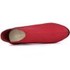 imageAllegra K Womens Pointed Toe Block Heel Ankle Chelsea BootsRed