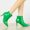 imageAllegra K Womens Pointed Toe Stiletto Heel Ankle Heeled BootsGreen