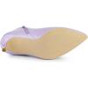 imageAllegra K Womens Pointed Toe Stiletto Heel Ankle Heeled BootsLight Purple