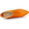 imageAllegra K Womens Pointed Toe Stiletto Heel Ankle Heeled BootsOrange